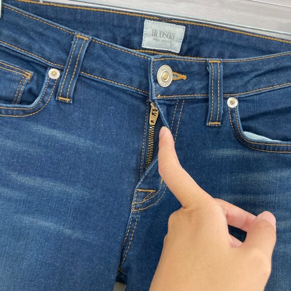 Hudson Medium Wash Stretch Ferris Flap Flare Jeans size 25 - Picture 5 of 12